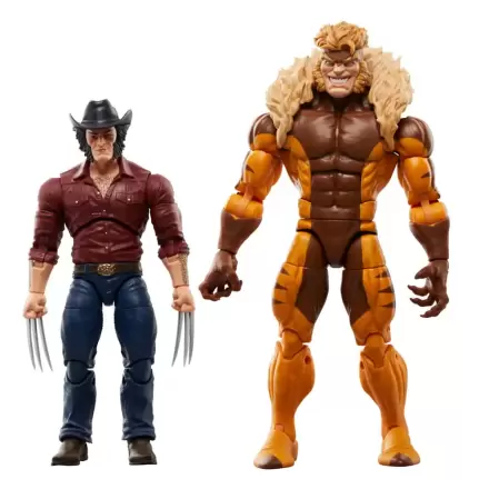 Wolverine 50th Anniversary Marvel Legends Action Figurka 2-Pack Marvel's Logan & Sabretooth 15 cm termékfotója