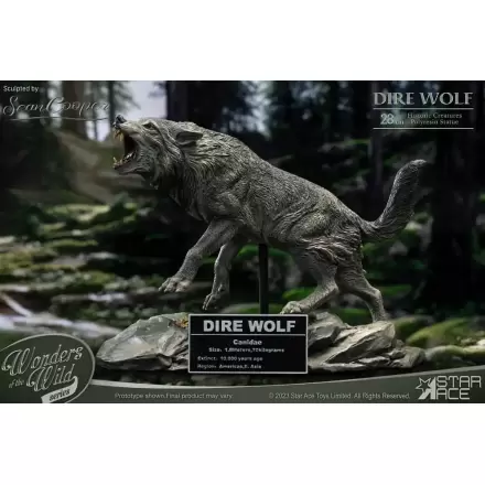 Socha Wonders of the Wild Series Dire Wolf 28 cm termékfotója