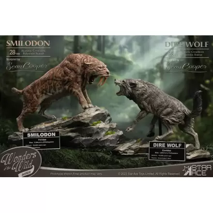 Wonders of the Wild Series Socha Smilodon & Dire Wolf Twin Pack Set 28 cm produktová fotografia