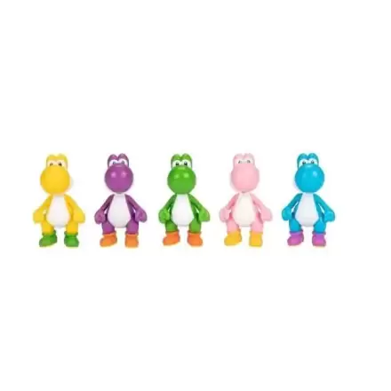 World of Nintendo Super Mario Mini Figure 5-Pack Super Mario Wiggler, Mario und Luigi 6 cm termékfotója