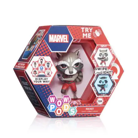 WOW! POD Marvel Rocket Raccoon led figúrka produktová fotografia