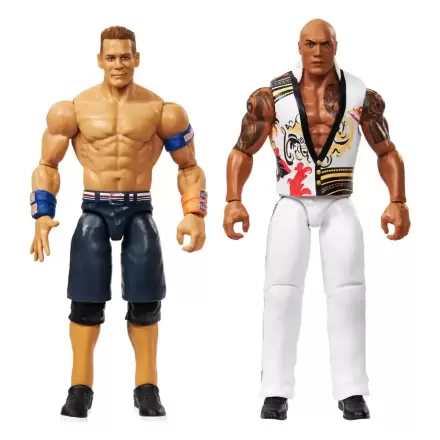 WWE Main Event Showdown akčné figúrky The Rock Final Boss vs John Cena balenie 2 kusov 15 cm produktová fotografia