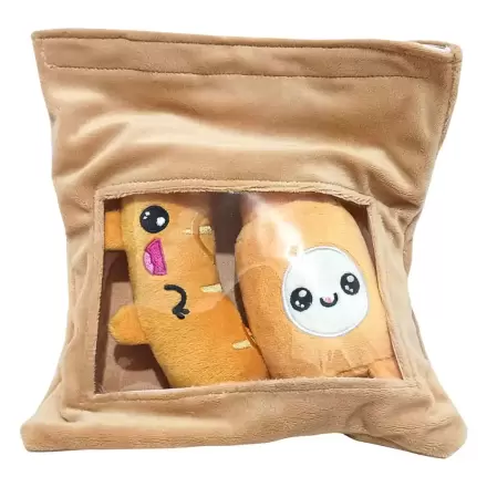 Yummis Together Plyšové figúrky 2 balenie Klobása a Horčica v Taške na Rozvoz 21 cm produktová fotografia